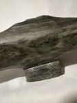Inuit Style Soapstone Whale Carving - 11.5