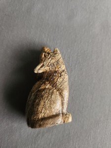 Handmade Soapstone Wolf Sculpture