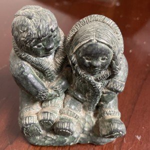 Handmade Wolf Soapstone Sculpture from Canada