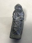 Mini Soapstone Eskimo on Sled by Al Wolf