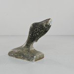 Dimu Signed Soapstone Inuit Salmon Carving 3
