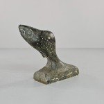 Dimu Signed Soapstone Inuit Salmon Carving 3