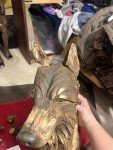 Wolf Family Soapstone Carving