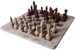 Handmade Dark Brown Marble Chess Set