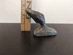 Signed DIMU Stone Carved Salmon Figurine 2.75