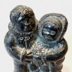 Handmade Canadian Wolf Soapstone Sculpture 4.75in