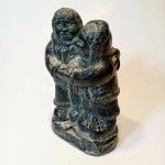 Handmade Canadian Wolf Soapstone Sculpture 4.75in