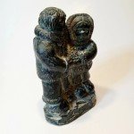 Handmade Canadian Wolf Soapstone Sculpture 4.75in