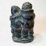 Handmade Canadian Wolf Soapstone Sculpture 4.75in