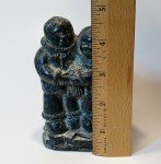 Handmade Canadian Wolf Soapstone Sculpture 4.75in