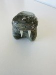 Signed Soapstone Walrus Seal Sculpture by DIMU