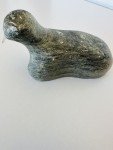 Signed Soapstone Walrus Seal Sculpture by DIMU