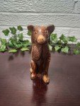 Hand-Carved 5.75" Wolf Soapstone Sculpture