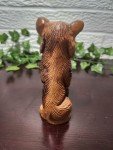 Hand-Carved 5.75" Wolf Soapstone Sculpture