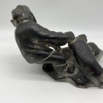 Inuit Soapstone Carving: Seal Hunter Figure