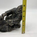 Inuit Soapstone Carving: Seal Hunter Figure