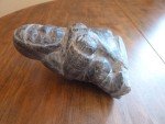 Large Signed Inuit Soapstone Hunting Figurine