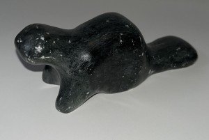 Inuit Soapstone Beaver Carving by DIMU