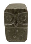 Hand Carved Vintage Soapstone Owl Sculpture
