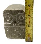 Hand Carved Vintage Soapstone Owl Sculpture