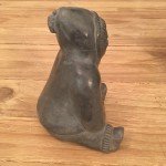 Inuit Soapstone Carving of Fisherman 6.5”