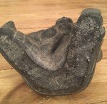 Inuit Soapstone Carving of Fisherman 6.5”