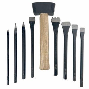 9-Piece Soapstone Carving Set with Storage Pouch