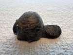 Inuit Soapstone Baby Beaver Sculptures from Canada