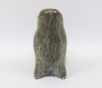 Inuit Soapstone Seal Figurine 4" - Signed DIMU