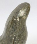 Inuit Soapstone Seal Figurine 4" - Signed DIMU