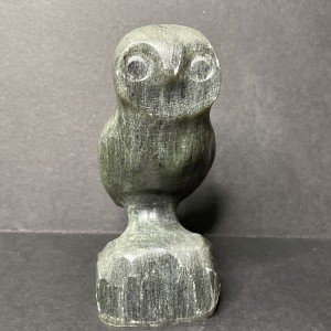 Inuit Soapstone Snow Owl Carving - Cape Dorset