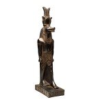 Sobek Egyptian God Soapstone Carving - 10.5