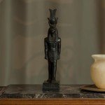Sobek Egyptian God Soapstone Carving - 10.5