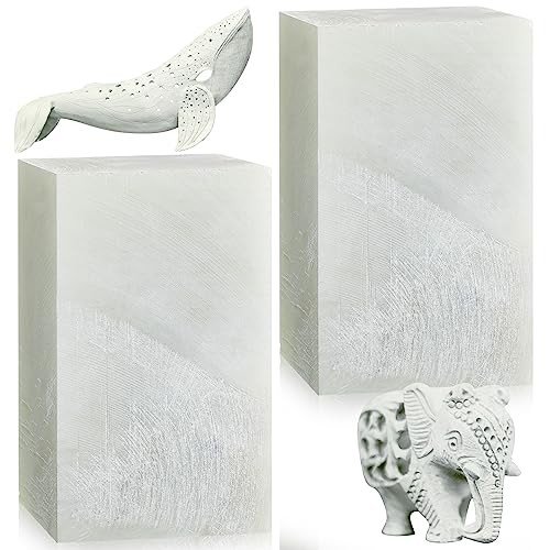 Soapstone Carving Block Set - 2 Pieces