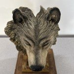 Decorative Hand-Carved Wolf Soapstone Sculpture