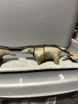 Eskimo Soapstone Carving: Sled & Dogs Artwork
