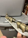 Eskimo Soapstone Carving: Sled & Dogs Artwork