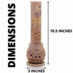 Hand-Carved Soapstone Incense Holder with Elephant Design