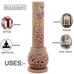 Hand-Carved Soapstone Incense Holder with Elephant Design