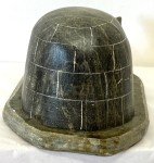 Inuit Soapstone Eskimo Carving with Igloo