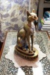 Bastet Cat Goddess Statue - 13" Bronze Elegance