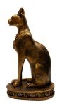 Bastet Cat Goddess Statue - 13" Bronze Elegance