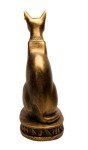 Bastet Cat Goddess Statue - 13" Bronze Elegance