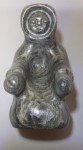 Inuit Soapstone Carving: Eskimo with Child