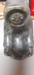 Inuit Soapstone Carving: Eskimo with Child