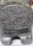 Inuit Soapstone Carving: Eskimo with Child