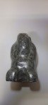 Inuit Soapstone Carving: Eskimo with Child