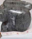 Inuit Soapstone Carving: Eskimo with Child