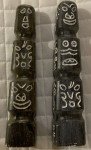 Vintage Inuit Soapstone Totem Sculpture, Signed 1960s