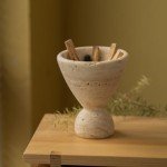 Vintage Stone Incense Holder - Abstract Home Decor